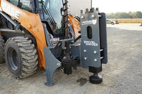 fence post driver for skid steer rental|skid steer mounted post drivers.